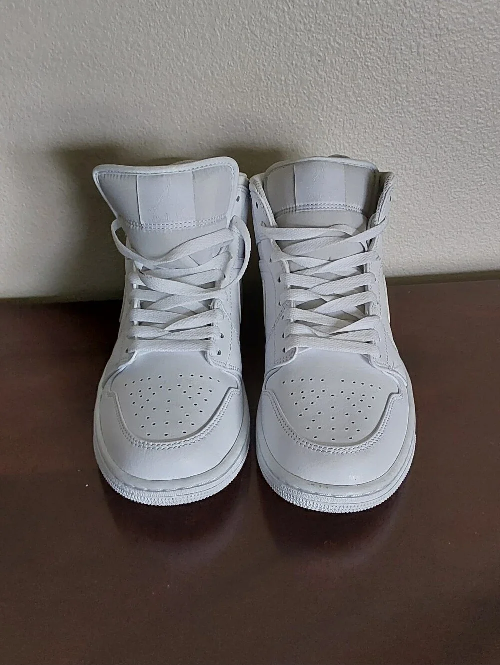 Nike Air Jordan Tripple White High Top Men's Sneakers -554724-136